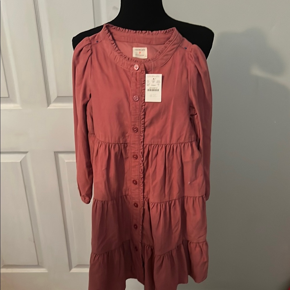 Crewcuts Rose Button-Down Dress